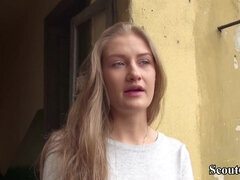 GERMAN SCOUT - SKINNY TEENAGE TIFFANY TATUM SEDUCE TO HUMP AT STREET CASTING - Tiffany tatum