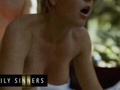 Kit Mercer Rides Van Wylde's Big Cock in a Family Sinners Scene