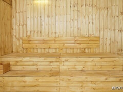 Horny Coco Rains sauna sex xxx scene