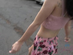 Blowjob, Cum in mouth, Fingering, Girlfriend, Outdoor, Pov, Skinny, Squirting