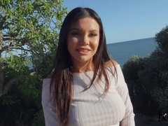 Nana, Sucer une bite, Brunette brune, Tir de sperme, Hd, Mère que j'aimerais baiser, De plein air, Pov