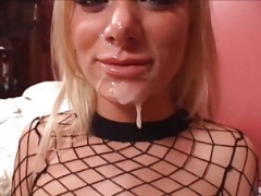 Aroused blonde slut