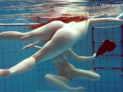 Underwater Show featuring madam's swimming pool sex