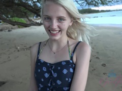 Kate makes it to Hawaii, and you make her cum.