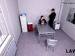 Caught and punished by a security officer in 4K!