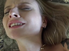 Amateur, Blonde, Sucer une bite, Doigter, Petite femme, Pov, Tatouage, Nénés