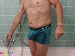 Enthousiasteling, Anaal, Kont, Grote lul, Homo, Masturbatie, Douche, Alleen