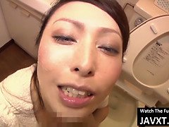 Blasen, Japanische massage, Milf, Mutti, Sperma, Ablutschen, Toilette, Ehefrau