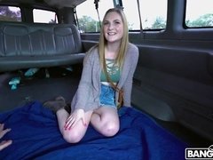 Picked-up hottie Kara Lee fucked by a long dick of a horny driver