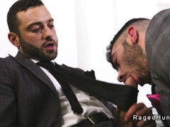Realtor sucks big cock to his boss in the office