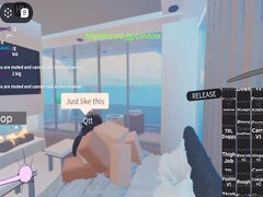 Big Dick Fills Her Up in Roblox Condo - Creampie & Blowjob Action