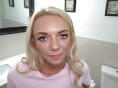 Blondine, Creme tærte, Sædskud, Pov, Mager, Teenager