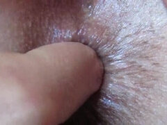 Extreme Close-Up Anal Fingering and Gaping Asshole Play