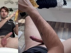 Américain, Grosse bite, Tir de sperme, Première fois, Masturbation, Piercing, Solo, Tatouage