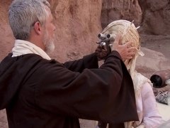 Nude babe got fucked in the desert