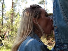 Hot Couple Fucks Outside - Forest Sex