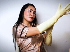 Arzt, Weibliche domination, Handschuhe, Latex