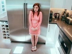 Sensual redhead chick Amber Addis fucked by a huge boner