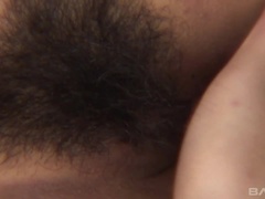 Asian, Brunette, Creampie, Cumshot, Hairy, Pov