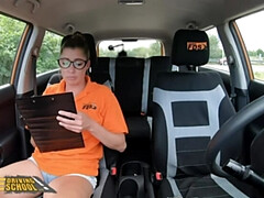 Driving School Hard Rough Sex for Sexy New Instructor Elisa Tiger