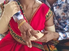 Hot Indian couple in traditional attire enjoy passionate romance and intense anal doggy style sex