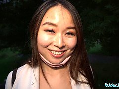 Asiatique, Sucer une bite, Brunette brune, Chinoise, Marrant, Hd, De plein air, Pov