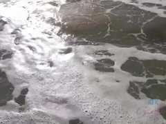 Amateur, Plage, Doigter, Masturbation, Nue, Orgasme, De plein air, Pov