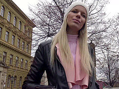 GERMAN SCOUT - EXTREM petite teenager LUCY pulverize AT PICKUP CASTING