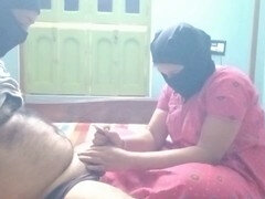 Brother enjoys a heated home game with his clothed Bhabhi