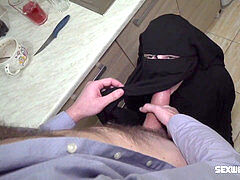 hairy muslim wife was punished by stiff fuck-fest