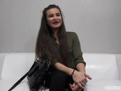 Stylish Ester: Czech Brunette Casting