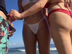 Naked Beach Flash: Horny Girls Get a Dose of Big Dick