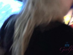 Amateur, Blonde, Handjob, Piercing, Pussy, Skinny, Skirt, Squirting