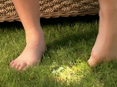 Leanne Crow Large-Bosomed babe has sweet toes