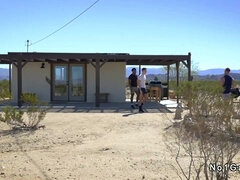 On Cheat Day gay man has threesome in a desert cabin