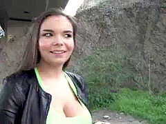 Blowjob, Brunette, Outdoor, Public, Reality