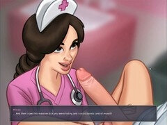 Pregnant doctor, fake doctor, nurse handjob