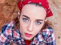 Blondine, Blasen, Hundestellung, Behaart, Handjob, Masturbation, Pov, Jungendliche (18+)