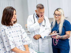 Morena, Médico, Gafas, Lamidas, Coño, Montar, Adolescente, Uniforme