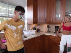 FilthyTaboo - Blond MILF Treats Stepson to a Naughty Labor Day Fuck