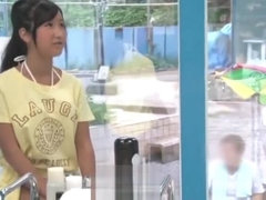 Honey asian bitch featuring amazing fetish porn in public