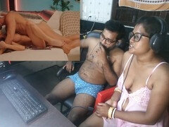 Indian couple's spicy reaction with Hindi audio