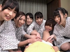 Asiatique, Nana, Sucer une bite, Tir de sperme, Groupe, Hard, Hd, Japonaise