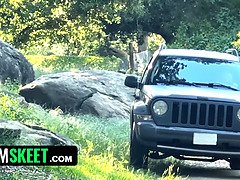 Américain, Cul, Voiture, Tir de sperme, Queue, Hard, Hd, De plein air