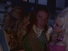 Hot threesome scene from great porn movie 'Pirates'