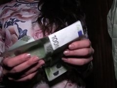 Couple, Czech, French, Money, Outdoor, Public, Student, Tight