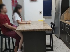 Ass, Big ass, Cheating, Dick, Doggystyle, First time, Homemade, Kitchen