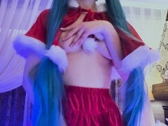 Thick pale girl blowjob goddess makes pizza guy cum in her mouth - PLUMPAH PEACH as Hatsune Miku