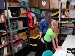 Hot nasty blonde LP Officer spotted a teenager trying to