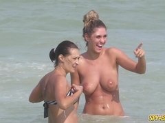 Topless & Bikini Beach HORNY Teens - Voyeur Beach Video